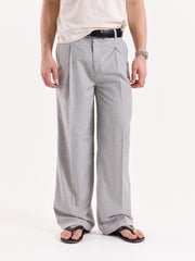 Light Grey Baggy Fit Trousers